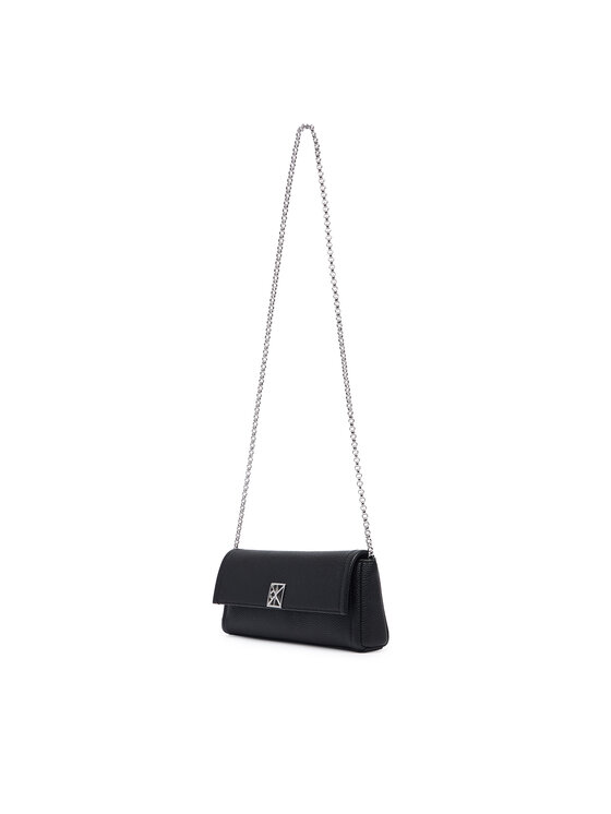 Calvin Klein Calvin Klein Ročna torba Emblem Hw Pebble Clutch LV04F3740G Črna