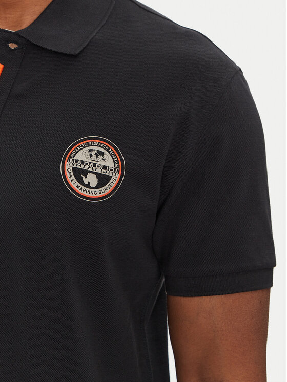 Napapijri Napapijri Polokošeľa E-Clanis NP0A4ID39411 Čierna Regular Fit
