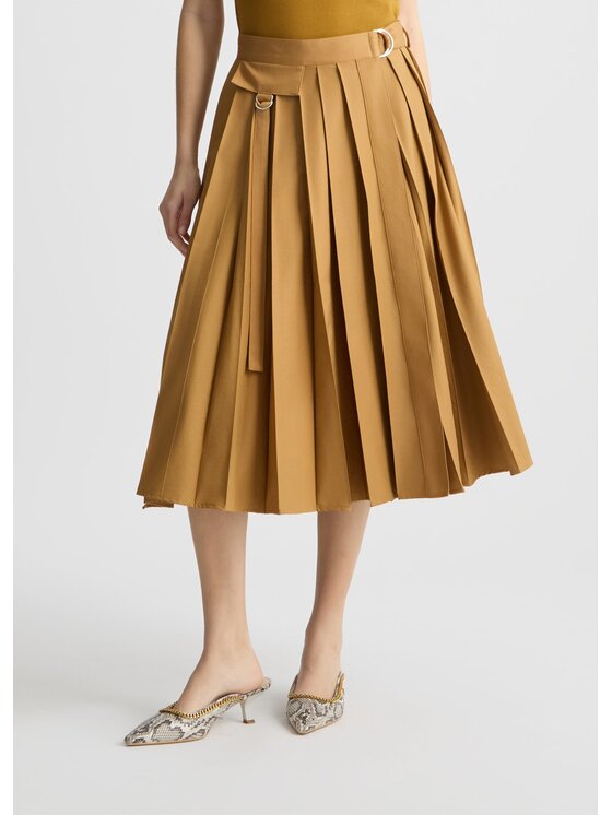 Liu Jo Liu Jo Spódnica midi WA5428T443371320 Beżowy Regular Fit