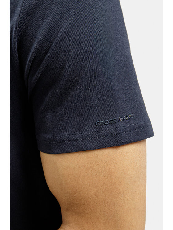 Cross Jeans Cross Jeans T-Shirt 15427-001 Granatowy Regular Fit