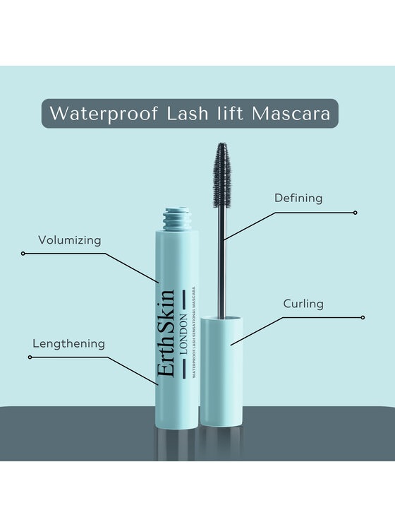 Erthskin London Erthskin London Wodoodporny Sensacyjny Tusz do rzęs Transparent