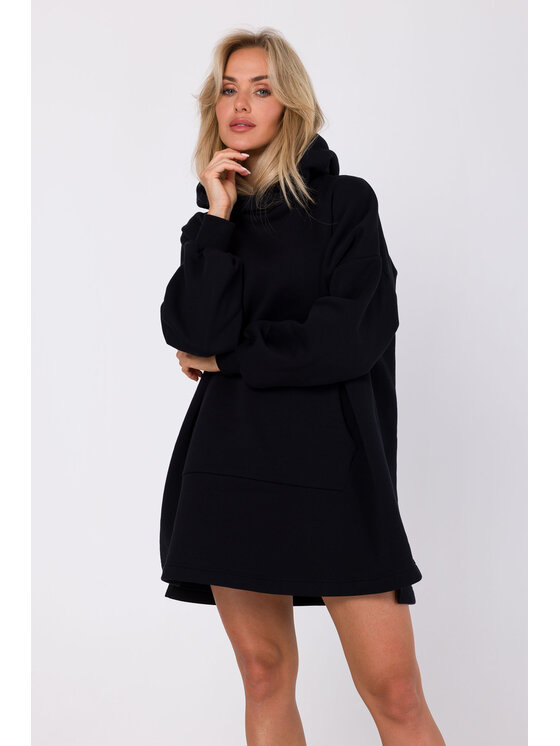 Made of Emotion Made of Emotion Každodenní šaty M762 Černá Modern Fit