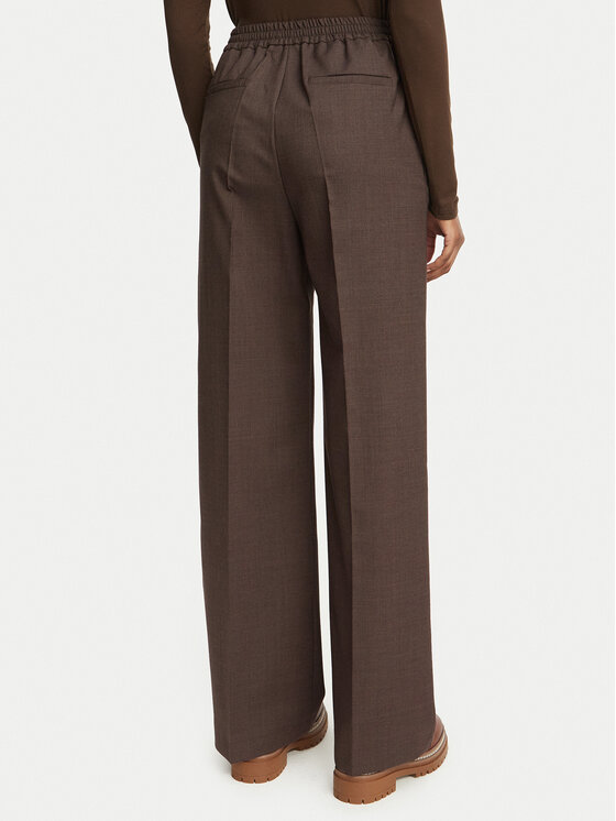 Weekend Max Mara Weekend Max Mara Spodnie materiałowe Petra 2625136052 Brązowy Regular Fit