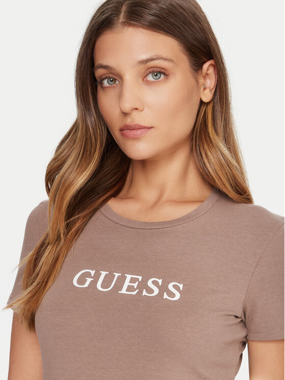Guess Guess T-Shirt O5RI01 KBBU1 Beige Regular Fit