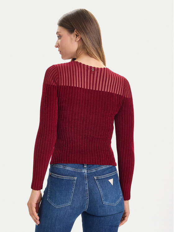 Guess Guess Pullover W5BR62 Z0890 Rot Slim Fit