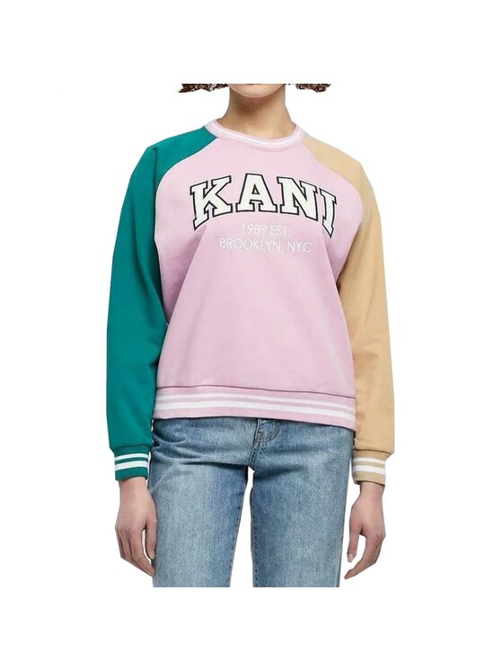 Karl Kani Karl Kani Mikina SERIF BLOCK COLLEGE CREW NECK Barevná Regular Fit
