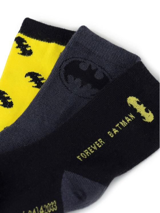 Batman Batman Κάλτσες ACCCS-AW24-223WBBAT (3-pack) Μαύρο