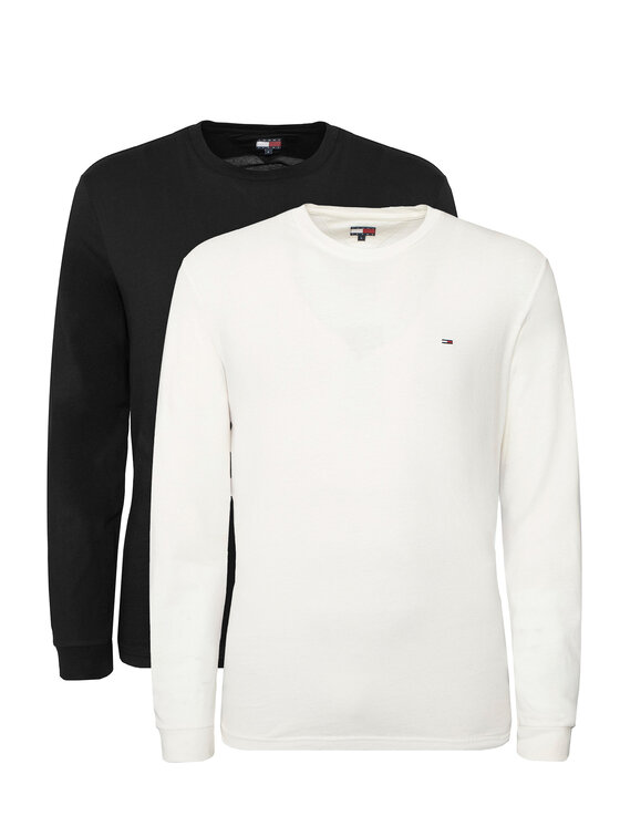 Tommy Jeans Tommy Jeans Σετ μακρυμάνικες μπλούζες DM0DM22148 Μαύρο Slim Fit