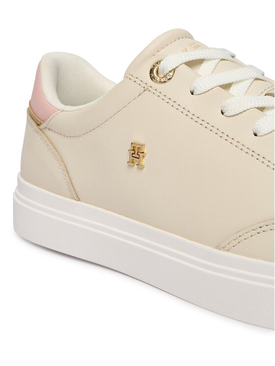 Tommy Hilfiger Tommy Hilfiger Sneakersy Th Chic Cupsole FW0FW09106 Écru