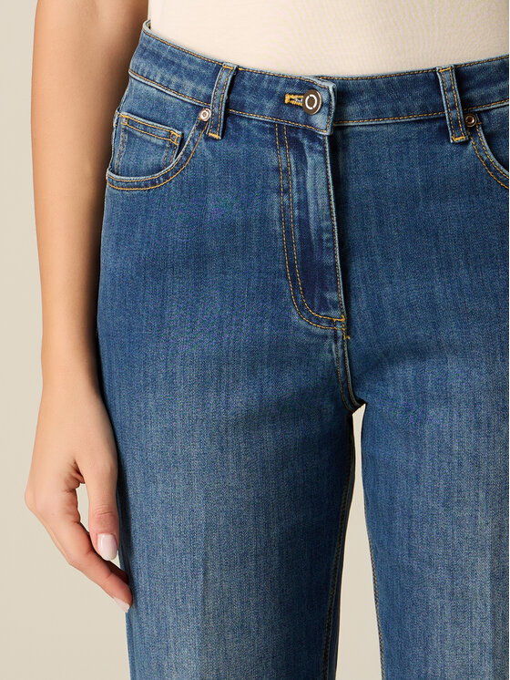 Oltre Oltre Jeansy P462R008896N024 Niebieski Boy Fit