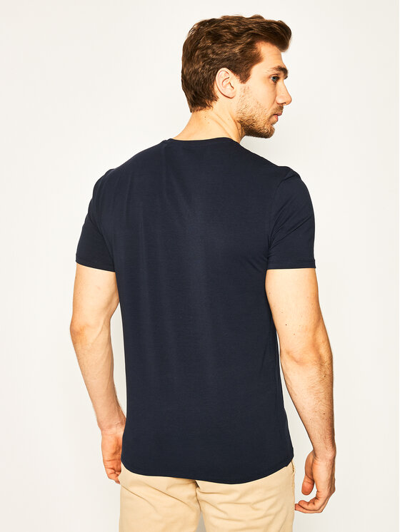 Guess Guess T-krekls Tee M0GI93 J1300 Tumši zils Super Slim Fit