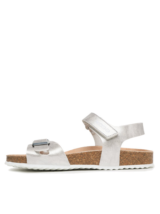 Geox Geox Sandali J Adriel G. C J028MC 000BJ C1007 D Srebrna