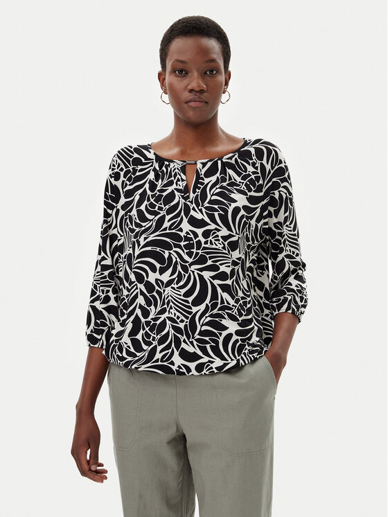 Olsen Olsen Bluse 11105072 Schwarz Regular Fit