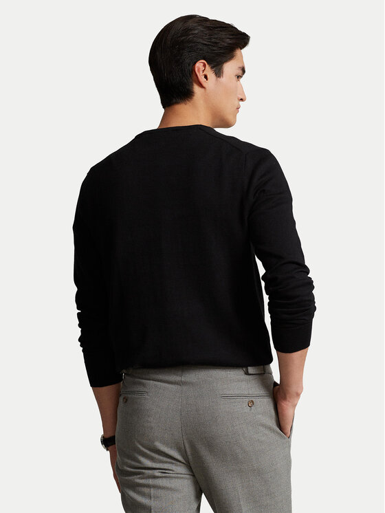 Polo Ralph Lauren Polo Ralph Lauren Светр Ls Sf Vn Pp 710670789003 Чорний Regular Fit