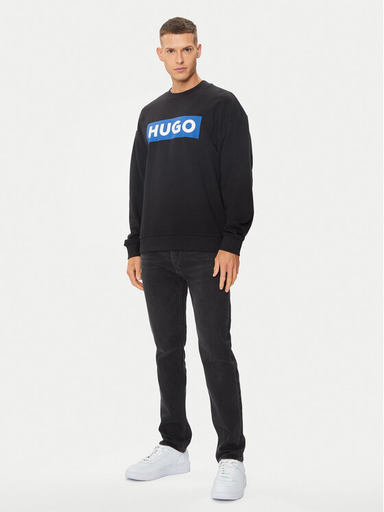 HUGO Hugo Bluză Niero 50522375 Negru Regular Fit