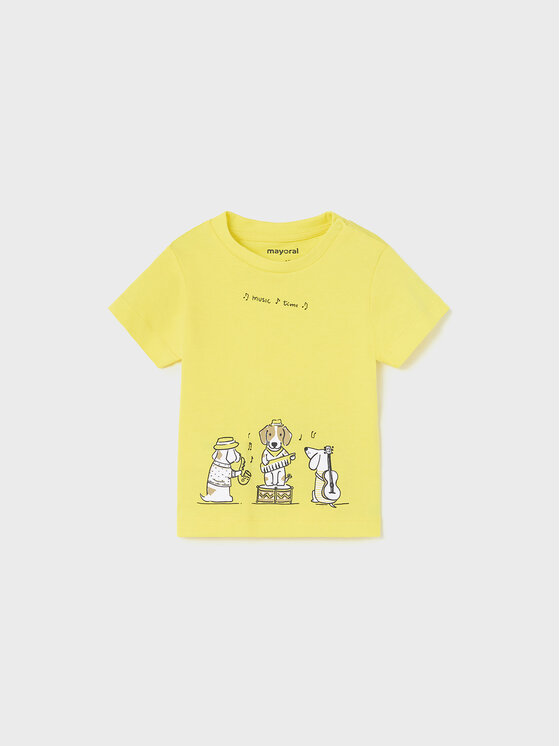 Mayoral Mayoral T-shirt 1017 Žuta Regular Fit