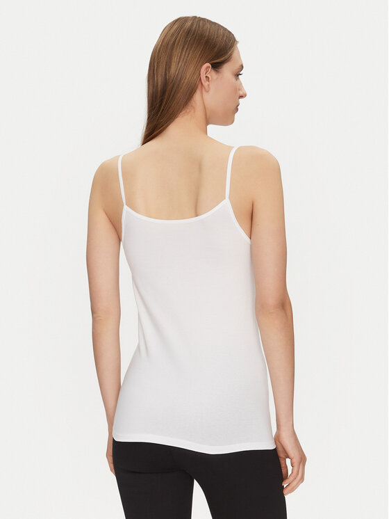 Triumph Triumph Top Feel Of Cotton 10224994 Bílá Slim Fit