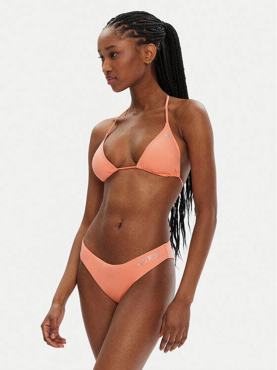 Guess Guess Bikini partea de sus E4GJ00 LY00K Portocaliu Regular Fit