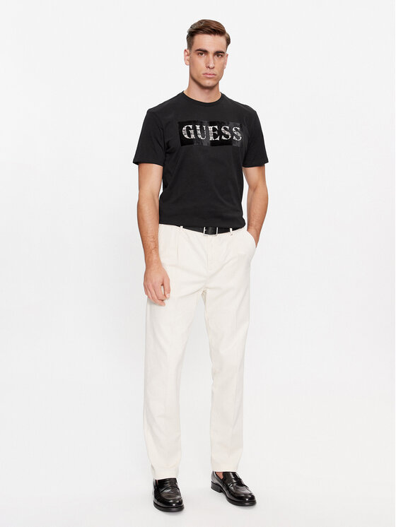 Guess Guess T-Shirt M4RI70 K9RM1 Schwarz Slim Fit