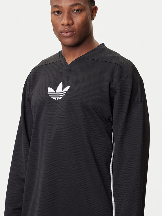 adidas adidas Тениска с дълъг ръкав adicolor Mesh JY1307 Черен Regular Fit