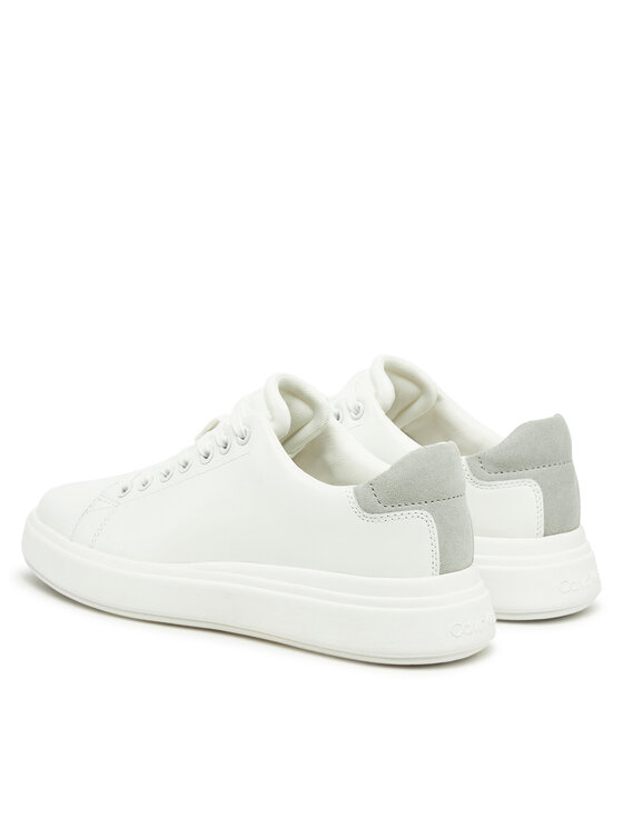 Calvin Klein Calvin Klein Sneakersy Cupsole Lace Up - Suede Bt HW0HW02404 Biały
