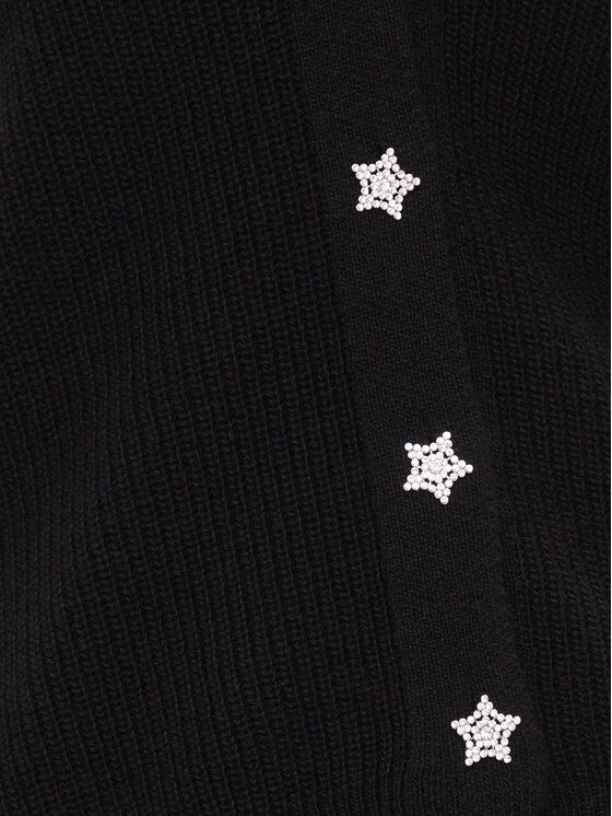 Kontatto Kontatto Strickjacke 3M1216 Schwarz Relaxed Fit