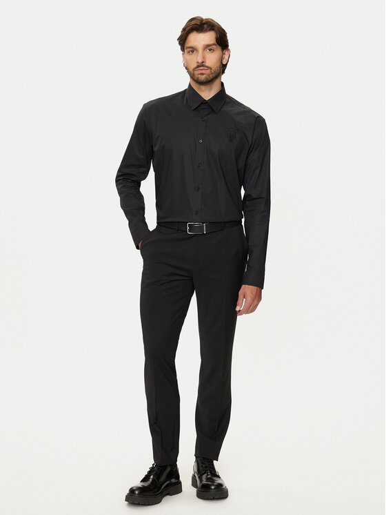 KARL LAGERFELD KARL LAGERFELD Marškiniai 605951 544600 Juoda Regular Fit