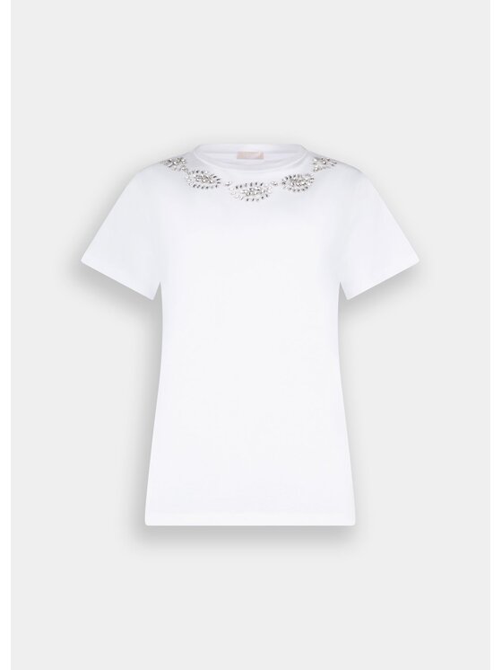 Liu Jo Liu Jo T-shirt MF5344J6308L9018 Bianco Regular Fit