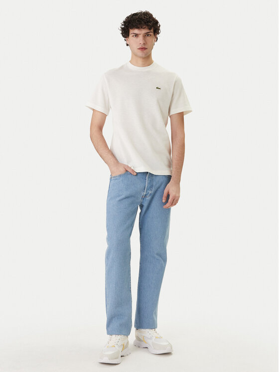Lacoste Lacoste Majica TH0629 Bela Regular Fit