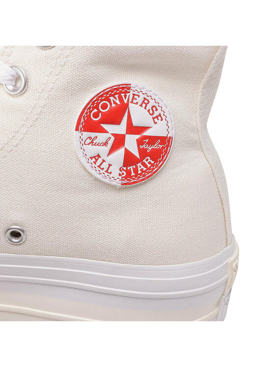 Sneakers CONVERSE - Ctas Double Stack Lift Hi 568758C Egret/University  Red/White - Sneakers - Low shoes - Women's shoes | efootwear.eu