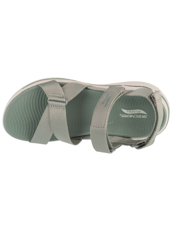 Skechers Skechers Sandali Skechers Go Walk Arch Fit Sandal - Attract Grigio