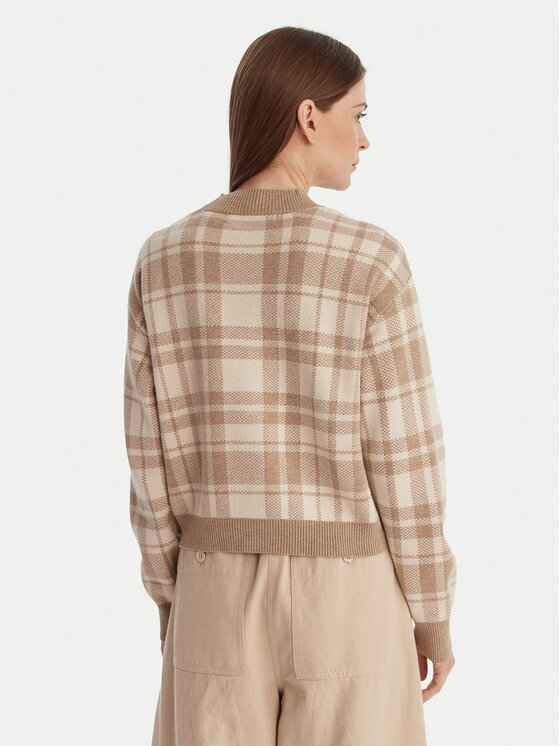 Vero Moda Vero Moda Kardigan Gold Art 10332210 Beżowy Regular Fit