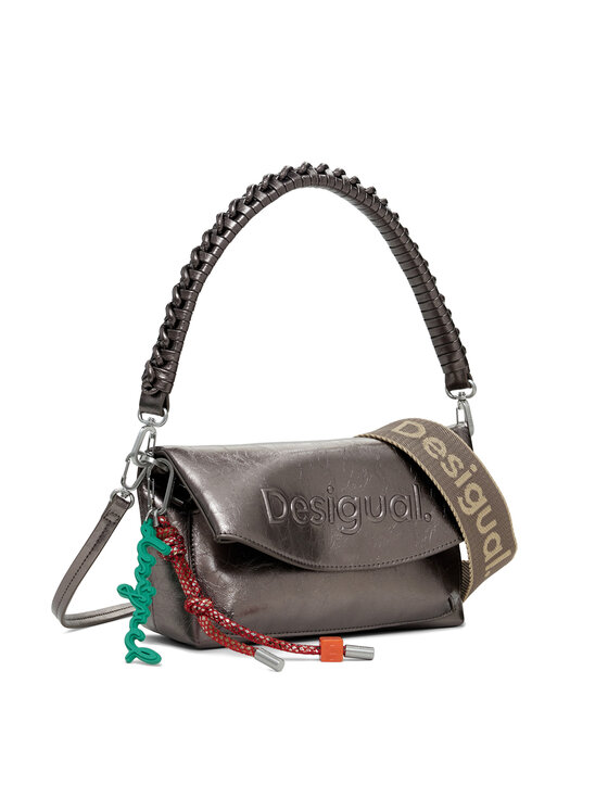 Desigual Desigual Torbica Half Logo Trokel 25WAXPAQ Smeđa