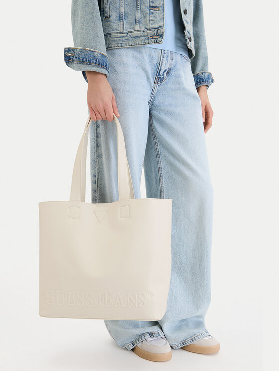 Guess Jeans Guess Jeans Kabelka CWBEO-GUESS-B-010-09 Écru