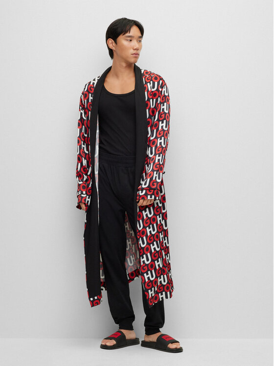 HUGO Hugo Pantaloni pijama Labelled 50478929 Negru Regular Fit