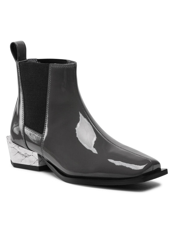Bottines à Enfiler UNITED NUDE Taille 37 - Talon 11 Cm Bordeaux - Occasion Très Bon état