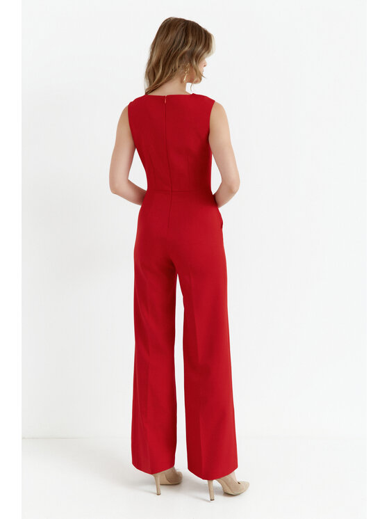 Stylove Stylove Kombinezon S115 Czerwony Comfortable Fit
