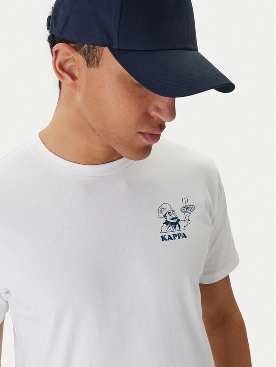 Kappa Kappa Тишърт Ichico 37276JW Бял Regular Fit