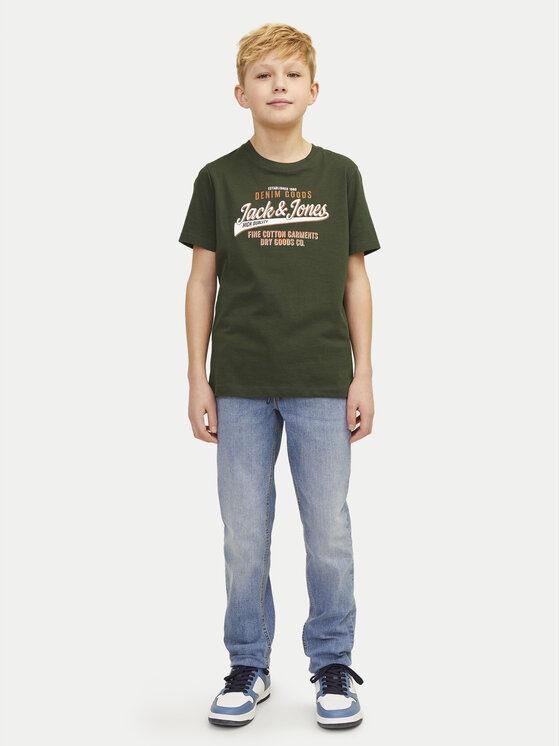Jack&Jones Junior Jack&Jones Junior Футболка Logo 12258876 Зелений Regular Fit
