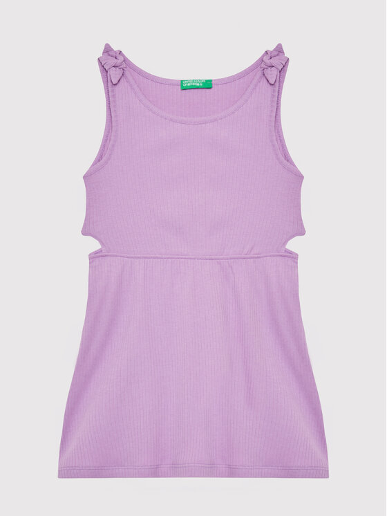 United Colors Of Benetton Rochie de vară 3HCGCV005 Violet Regular Fit