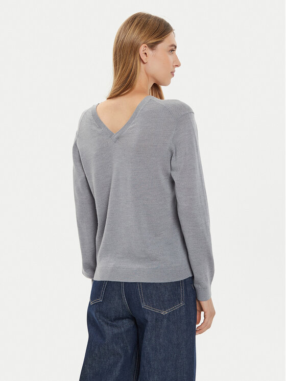 United Colors Of Benetton United Colors Of Benetton Пуловер 11AHD401L Сив Regular Fit