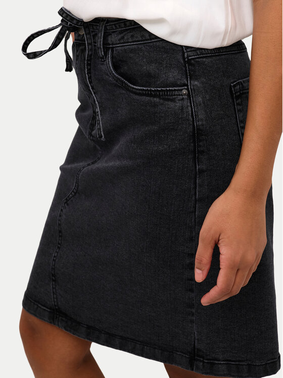 Kaffe Kaffe Jeans suknja Gloria 10508750 Siva Regular Fit