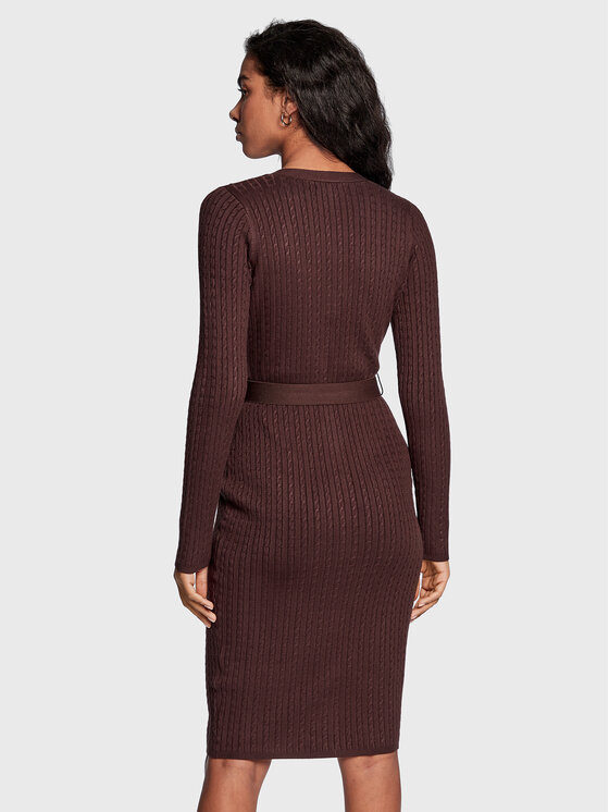 Vestito di maglia Lena W2BK54 Z2YJ2 Marrone Slim