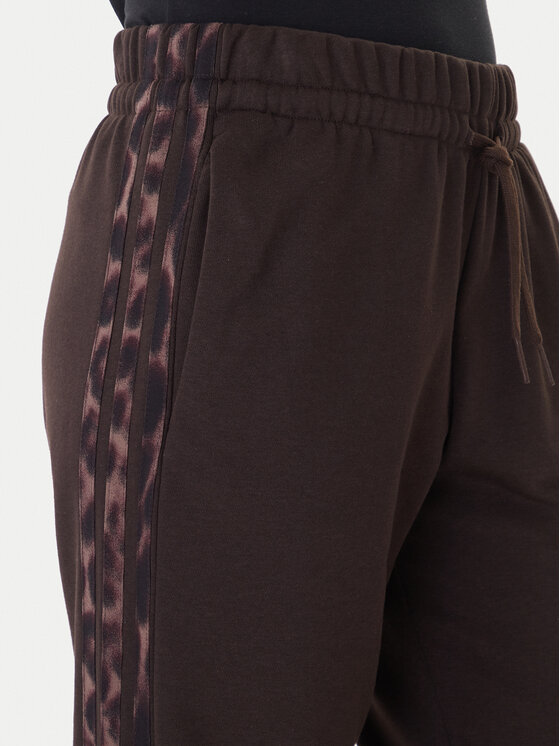 adidas adidas Dressipüksid Seasonal Essentials Leopard Print KA4720 Pruun Regular Fit