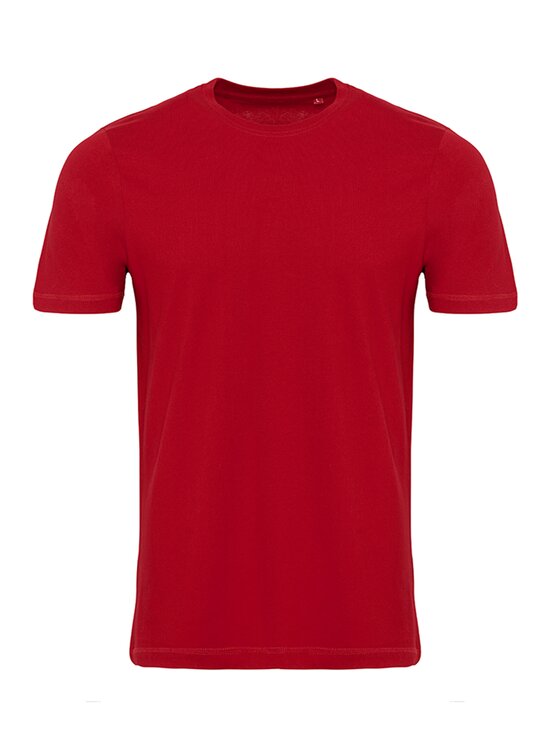 TeeShoppen TeeShoppen T-Shirt 'Basic Collection' Czerwony Regular Fit