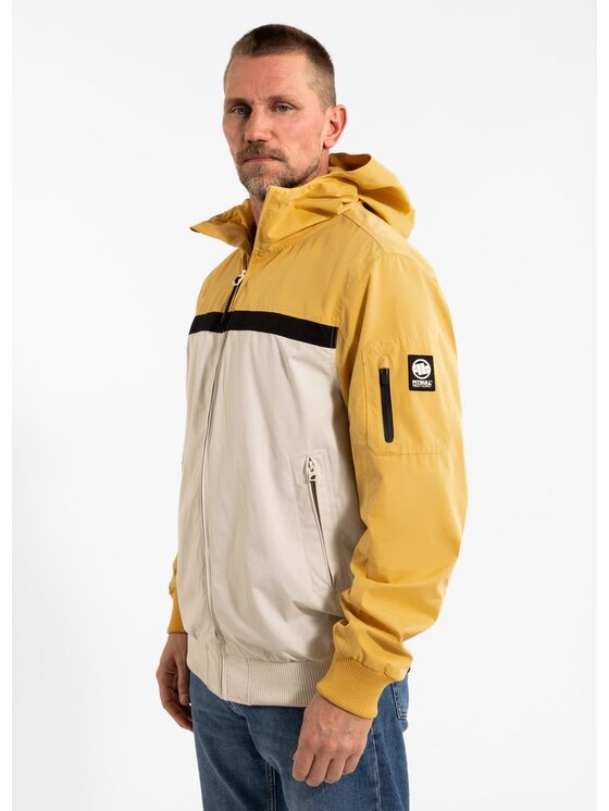 PITBULL PITBULL Kurtka przejściowa Kurtka przejściowa męska z kapturem 2 Color Longwood 3XL Biały Regular Fit