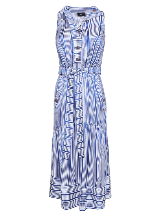 Elisabetta Franchi Elisabetta Franchi Poletna obleka AB-028-02E2-V489 Modra Regular Fit