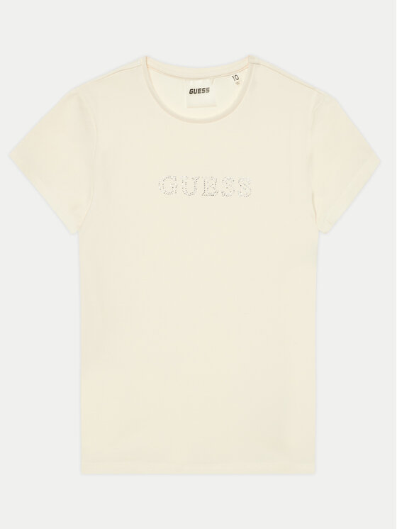 Guess T-krekls J4RI49 J1314 Bēšs Regular Fit