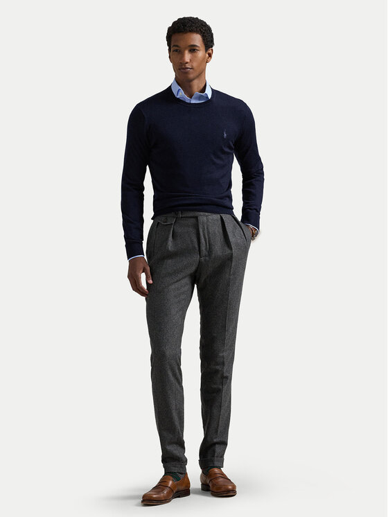 Polo Ralph Lauren Polo Ralph Lauren Svetr 710946143001 Tmavomodrá Slim Fit