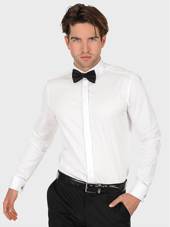 Evenemen Evenemen Koszula Punto Twill 2 Biały Slim Fit